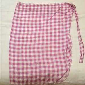Pink Gingham Sarong